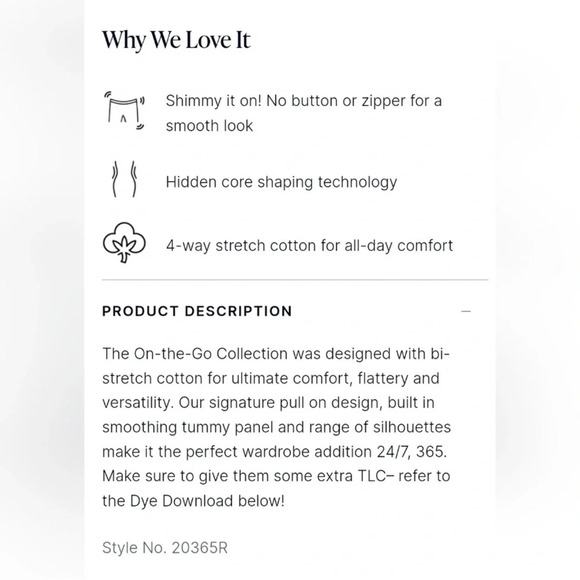 Spanx Women's Polished Ankle Slim Fit Classic Navy Stretch Pants Size Small - Picture 14 of 16